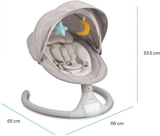 Kidnort Electric Baby Bouncer Swing with Music Black for Child up to 9kg