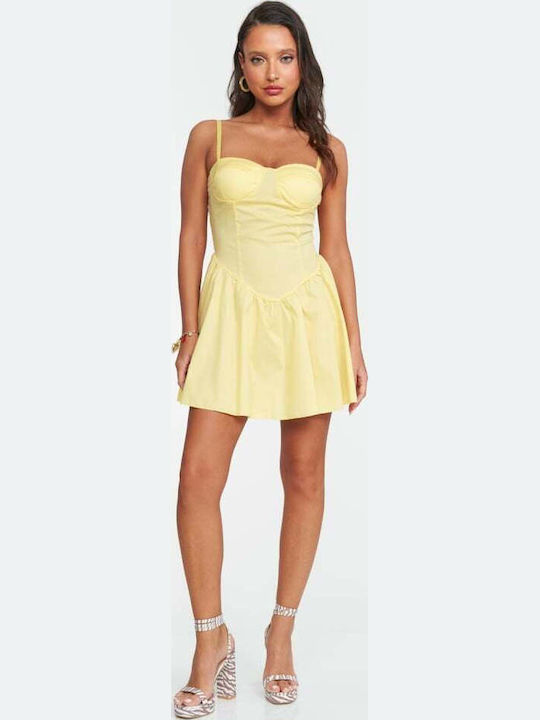 Summer Mini Yellow Dress
