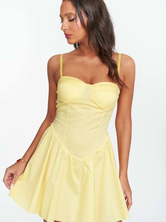 Summer Mini Yellow Dress