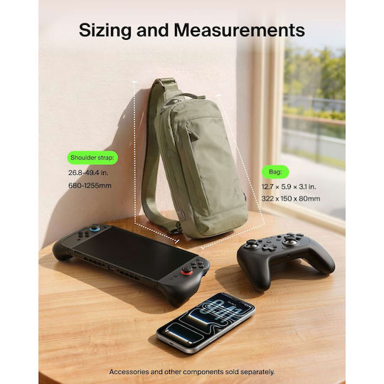 Belkin Gaming Crossbody Bag Nintendo Switch2 Grn Ena022hqol