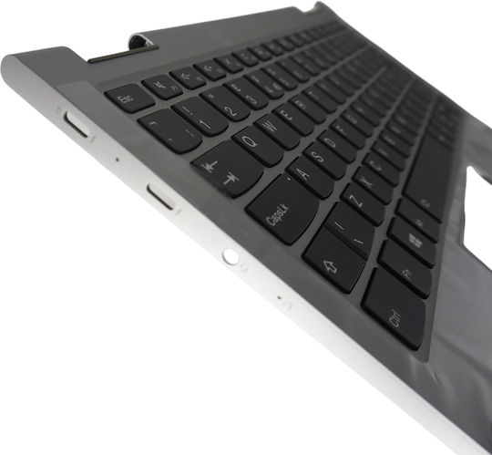 Laptop Keyboard Palmrest Lenovo Ideapad Yoga 730-13IKB 81CT 730-13IWL 81JR 5CB0Q95811 5CB0Q95892 5CB0Q95870 5CB0Q95815 UK Backlit Silver Code 41561UKPALMBL