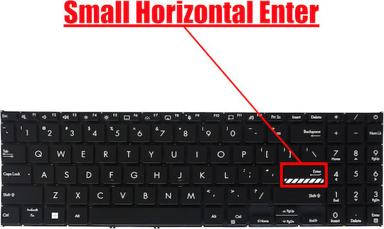 Laptop Keyboard Asus Vivobook K3605 K3605zv K3605vc X1504va X1504za S1504va 90nb11u1-r30fr0 90nb11d2-r30us0 90nb1022-r31fr0 US No Frame Backlight Black Code 41548usnofrbl