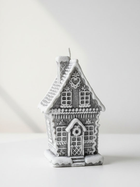 Mondex Christmas Grey Candle 19x11cm