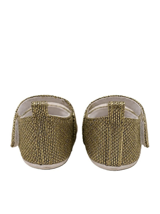Panino Weiche Sohlenschuhe für Babys Ballerinas Goldene
