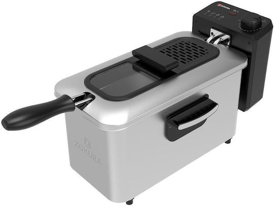 Zokura Ηλεκτρική Φριτέζα 2kW Χωρητικότητας 3lt