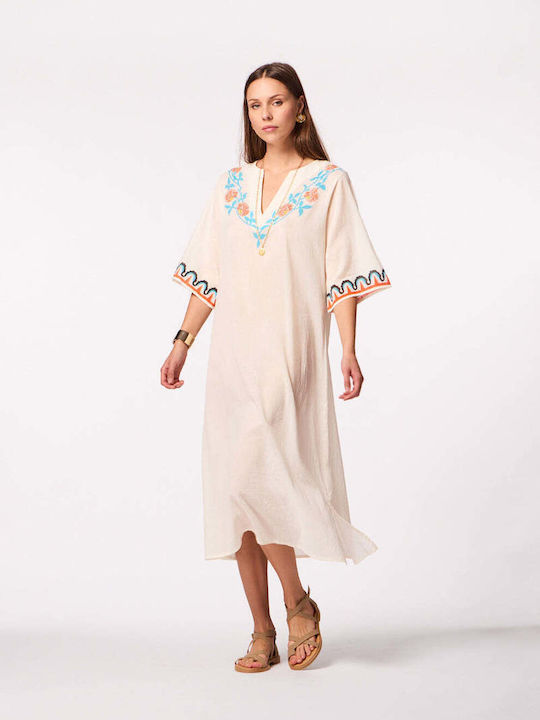 Achilleas Accessories Damen Kaftan Für Strand Ianthe Kaftan