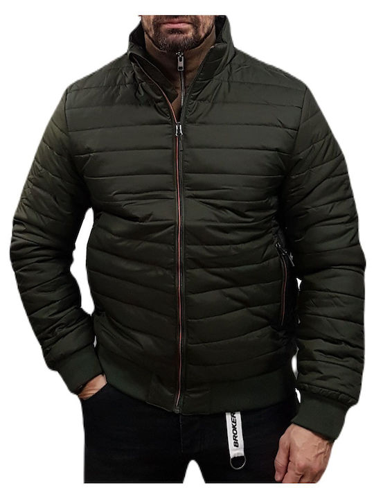 Herren Puffer Jacke Deep Olive