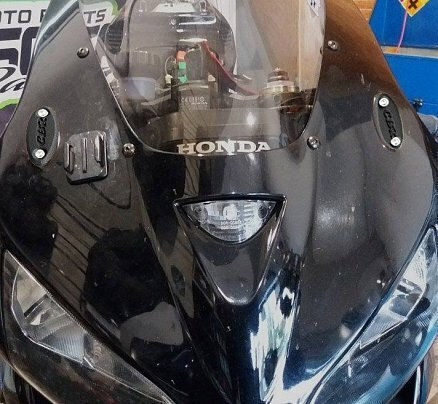Mirror Caps Hon Cbr600rr '03-'16 1000rr '04-'07 Black Motorise