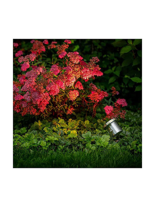 Spot De Podea 2.6W Cu Lumină Alb Cald IP68 Argintiu