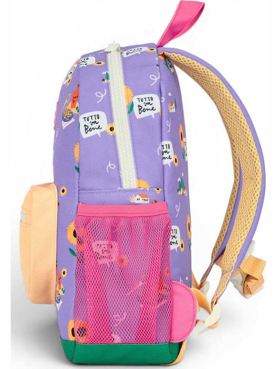 Hello Hossy Sunflower School Backpack for Elementary with Water Bottle Holder 30 x 12 x 38cm