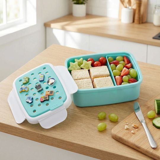 Melii Bento Plastic Kids Food Container 0.88 Litre Green