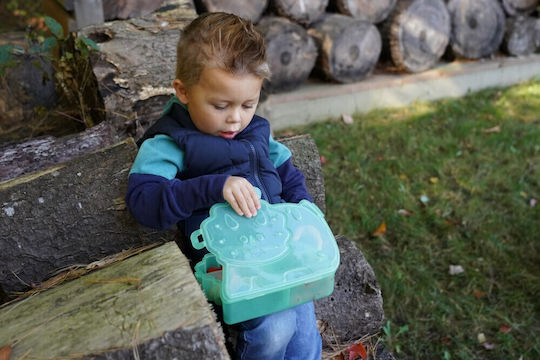 Melii Snackle Plastic Cutie De Prânz Pentru Copii Dinozauri 1.115 Litri