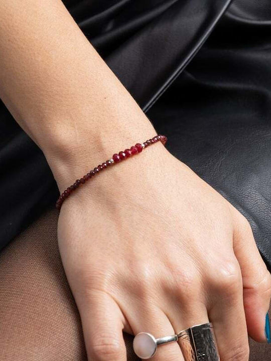 Ezera Γυναικείο Βραχιόλι Αλυσίδα από Ασήμι 6.5cm