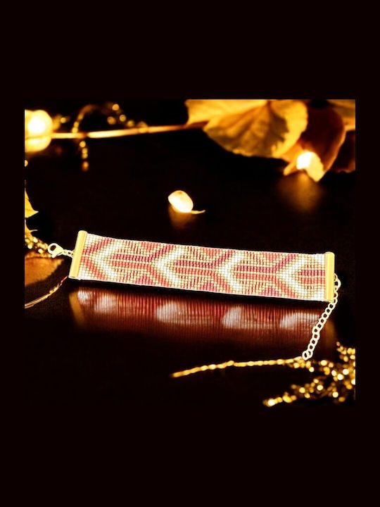 Ezera Damen Armband Kette aus Stahl Vergoldet