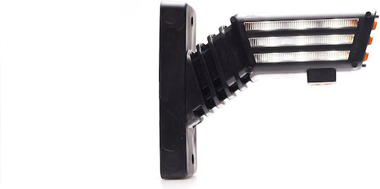 Led Triple Side Volume Light Horn Type Short Was Flash Function 12v24v Left