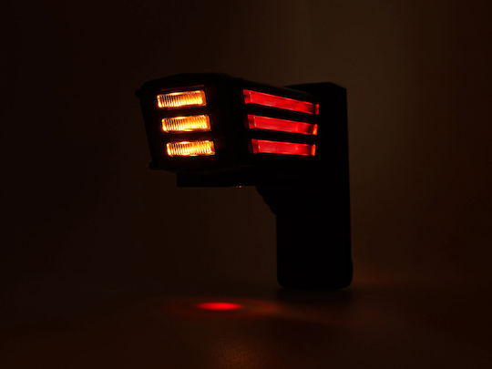 Led Triple Side Volume Light Horn Type Short Was Flash Function 12v24v Left