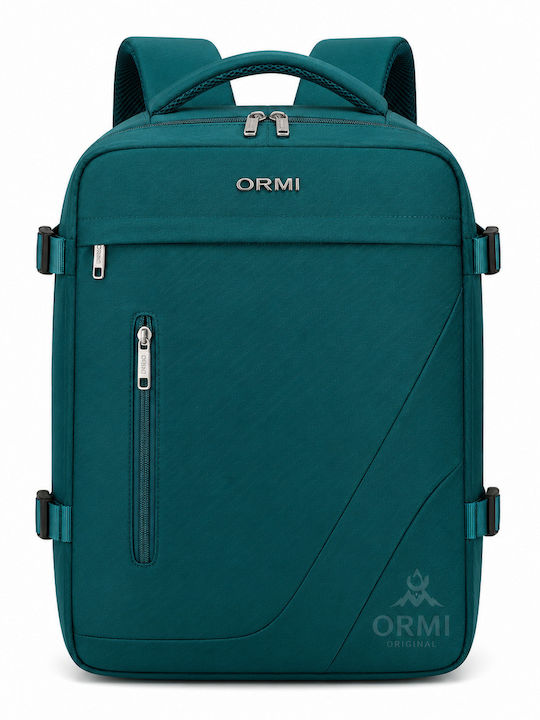 Ormi Rz29053 Travel Backpack 40x20x30cm Cabin Size Air Compression System Laptop Compartment & Large Capacity Petrol