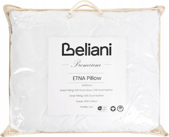 Beliani Sofa-Kissen Etna Weiß 60x50cm