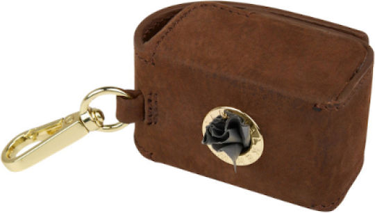 William Walker Brown Waterproof Leather Dog Excrement Removal Bag Case Nubuck Heritage Collection 7 X 4cm