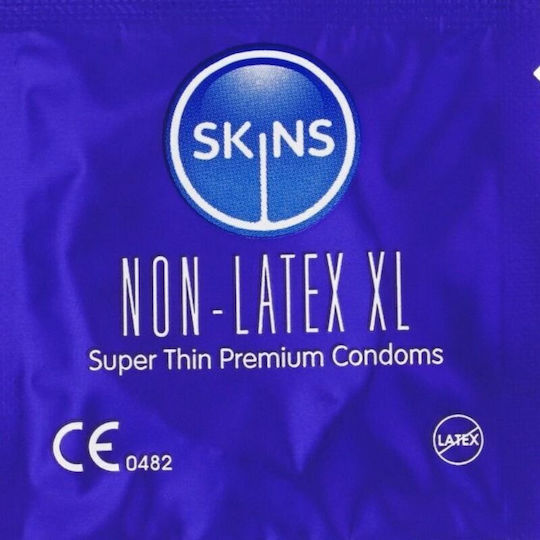 Skins Condoms 4pcs 57mm for Large Sizes Thin for Natural Feeling Natural