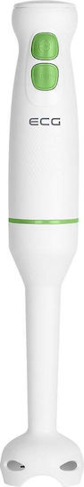 ECG Blender de mână cu tijă din plastic 400W alb