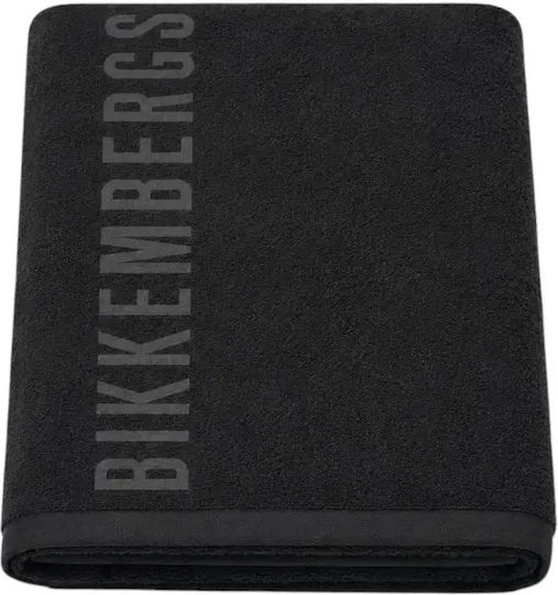 Bikkembergs Strandtuch Schwarz 168x90cm BKK26MTW02-Schwarz