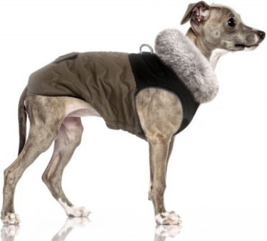 Milk & Pepper Waterproof Brown Dog Coat