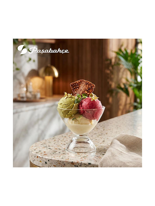 Espiel Ice Ville Servierschale für Eiscreme Rund Glas Transparent mit einem Durchmesser von 10,3 cm