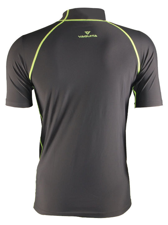 Vaquita UPF 50+ Men's Short Sleeve Sun Protection Shirt Grey