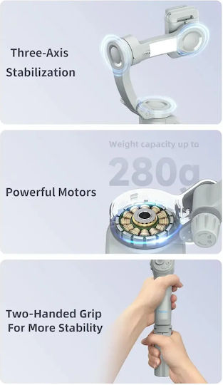 Tokqi M01 Gimbal pentru telefon mobil cu 8 ore de funcționare