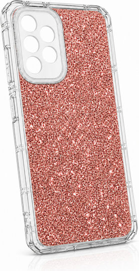 Glitter Handyhülle 3in1 Samsung Galaxy A13 4G Rose Gold