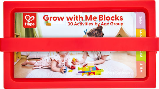 Hape Cuburi de construit Educative Grow-With-Me Din Lemn pentru 1-6 Ani 80 Buc