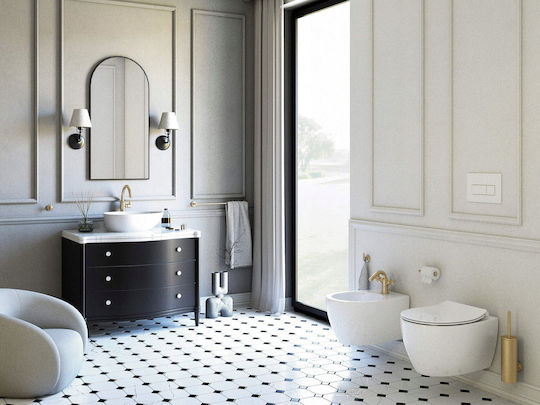 Deante ADT M721 Inox Badezimmer Mülleimer Weiß