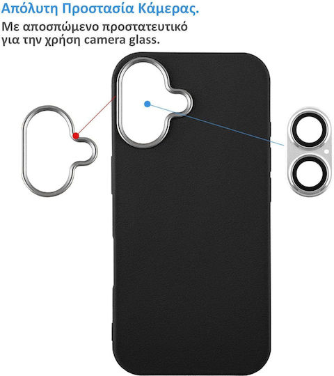Lime Handyhülle iPhone 17e 6.1" Flexisnap Tpu Kamera Schutz Schwarz Lime Successories