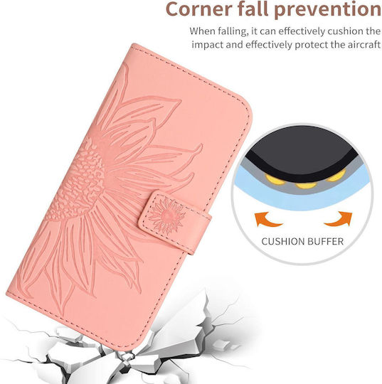 Forcell Xiaomi Poco X8 Pro 5g Blumen Handyhülle Brieftasche Rosa