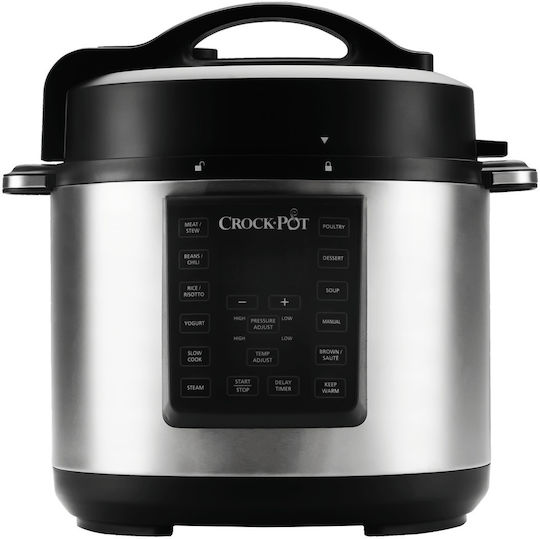 Crock-Pot CSC051X Aragaz Multifuncțional 100W cu Memorie Internă 5.6lt Argintiu