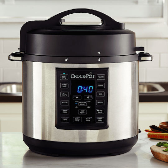 Crock-Pot CSC051X Aragaz Multifuncțional 100W cu Memorie Internă 5.6lt Argintiu
