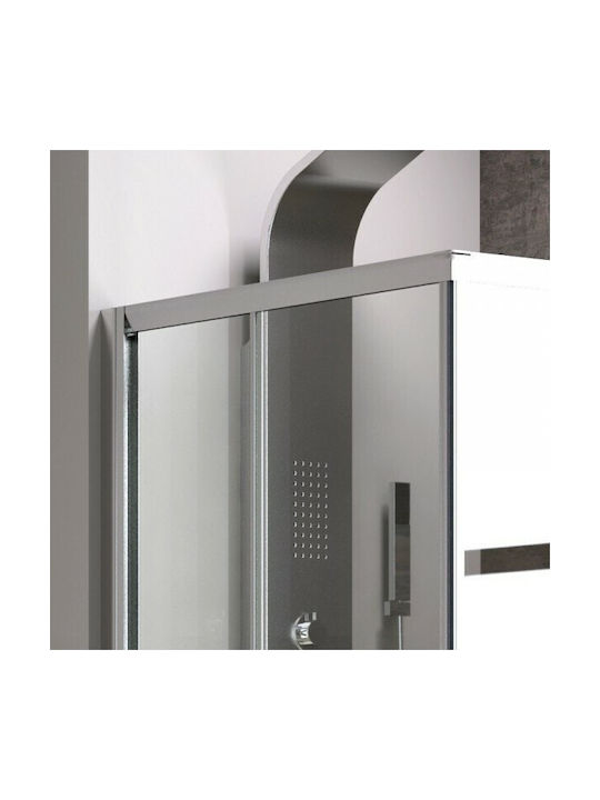 Karag Flora 100 Душ Кабинет с Плъзгаща Врата 100x90x190см Прозрачно Стъкло