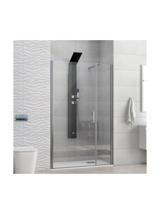 Karag S 5 Alto Shower Cabin with Hinged Door 100x200cm Chrome