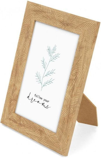 The Paper Box Plastic Photo Frame with Brown Frame