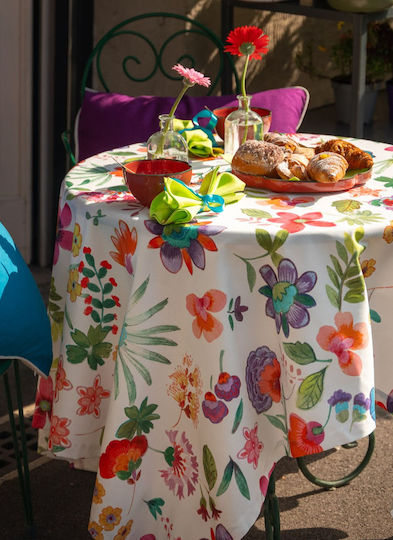 Tessitura Toscana Telerie Cotton Tablecloth Carel Green 85x85cm