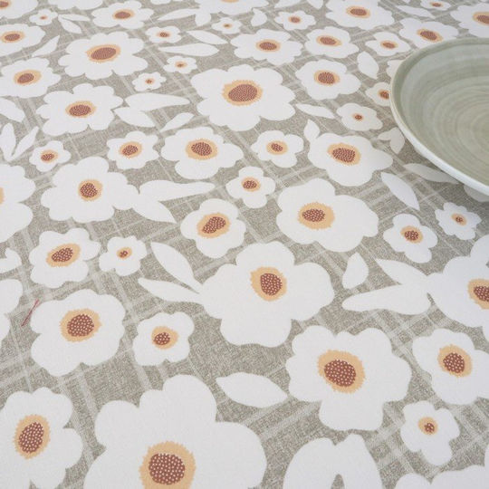 Dimeco Καρέ Τραπεζομάντηλο Diana Brown 135x135εκ.