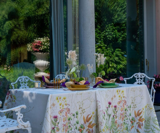 Tessitura Toscana Telerie Linen Tablecloth Selvatica Tessitura Toscana Telerie Linen Tablecloth Selvatica