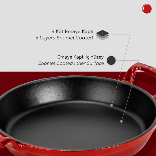 Lava Saganaki din Fontă 16cm