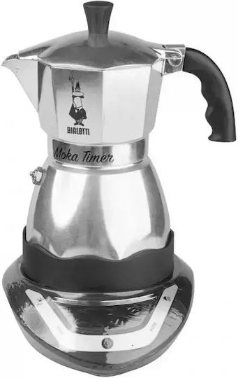 Bialetti Electric Stovetop Espresso Pot 2 Cups Brown