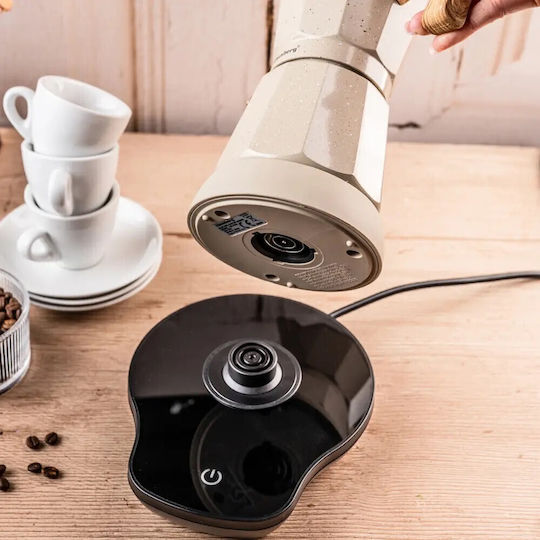 Klausberg Electric Stovetop Espresso Pot 6 Cups 500W Silver