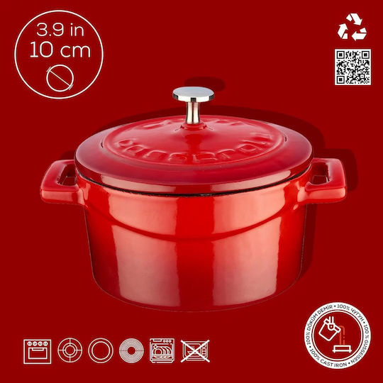 Ready Lava Βαθιά Κατσαρόλα από Μαντέμι 0.3lt / 10cm