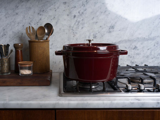 Staub La Cocotte Βαθιά Κατσαρόλα από Μαντέμι 6.7lt / 28cm