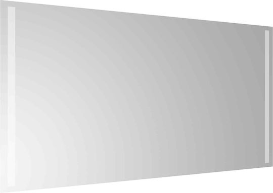 vidaXL Oglindă de baie Led 100x50cm Transparentă