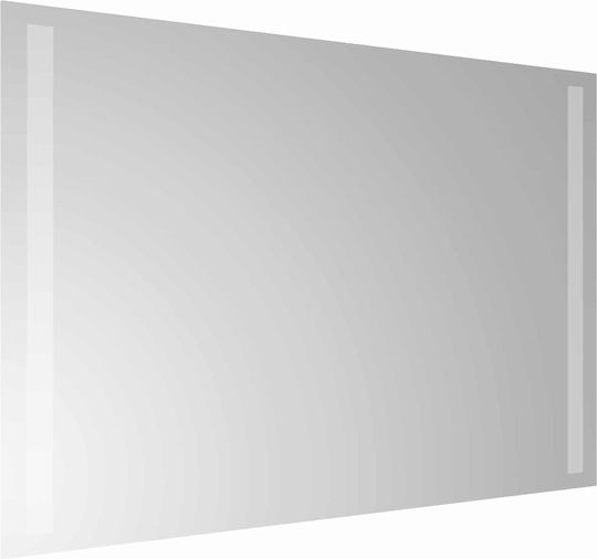 vidaXL Badezimmerspiegel Led 60x40cm Transparent